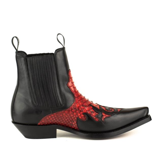 Mayura Boots Cowboy laarzen mannen rock-2500-box negro/piton rojo ROCK-2500-BOX NEGRO/PITON ROJO large