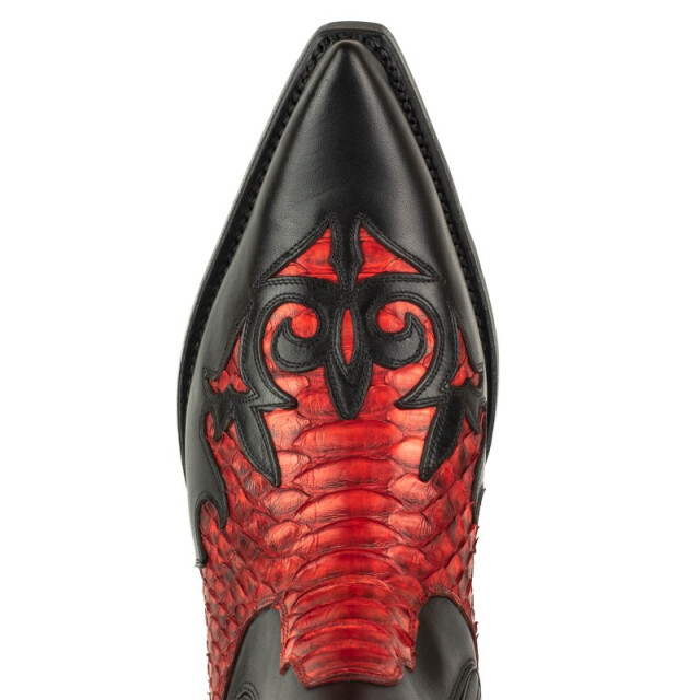 Mayura Boots Cowboy laarzen mannen rock-2500-box negro/piton rojo ROCK-2500-BOX NEGRO/PITON ROJO large