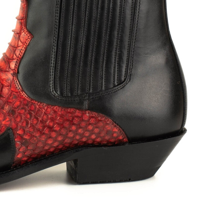 Mayura Boots Cowboy laarzen mannen rock-2500-box negro/piton rojo ROCK-2500-BOX NEGRO/PITON ROJO large