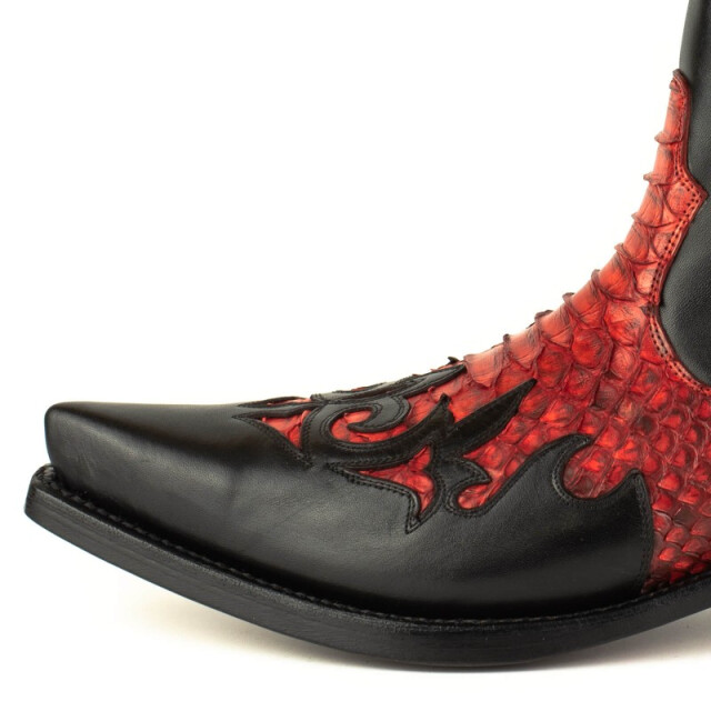 Mayura Boots Cowboy laarzen mannen rock-2500-box negro/piton rojo ROCK-2500-BOX NEGRO/PITON ROJO large