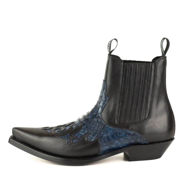 Mayura Boots Cowboy laarzen rock-2500-box negro/piton azul ROCK-2500-BOX NEGRO/PITON AZUL large