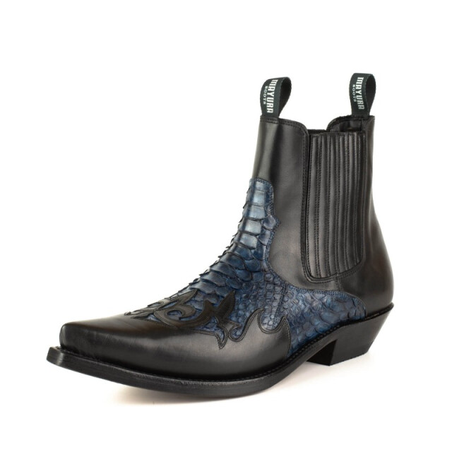 Mayura Boots Cowboy laarzen rock-2500-box negro/piton azul ROCK-2500-BOX NEGRO/PITON AZUL large