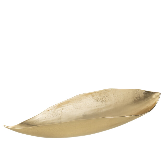 J-Line plateau blad aluminium goud large 67x20x11cm 3008679 large