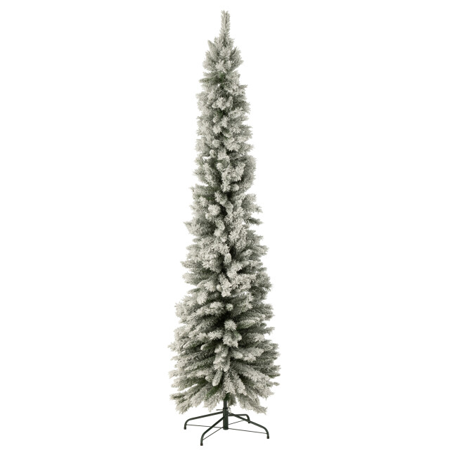 J-Line kerstboom plastiek small model besneeuwd large 57x57x240cm 3007231 large