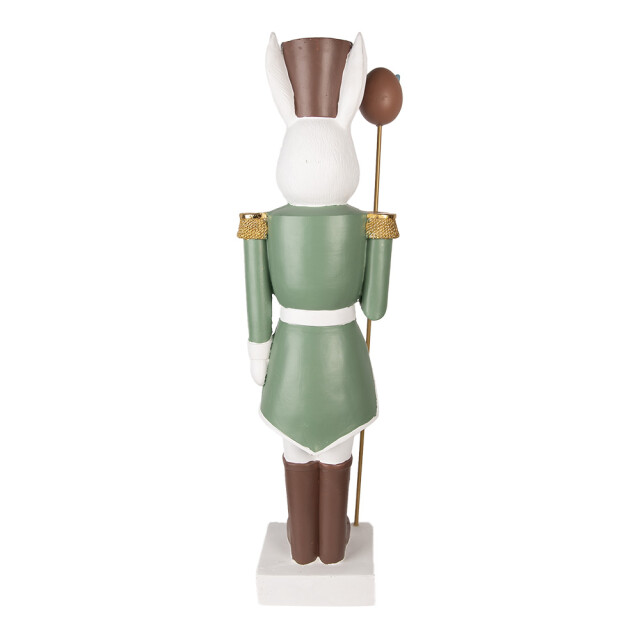 Clayre & Eef Decoratie beeld konijn 28x23x96 cm groen keramisch materiaal 3065033 large