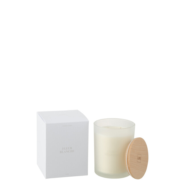 J-Line geurkaars accords essentiels fleur blanche-52h 10.5x10.5x14cm 3066149 large