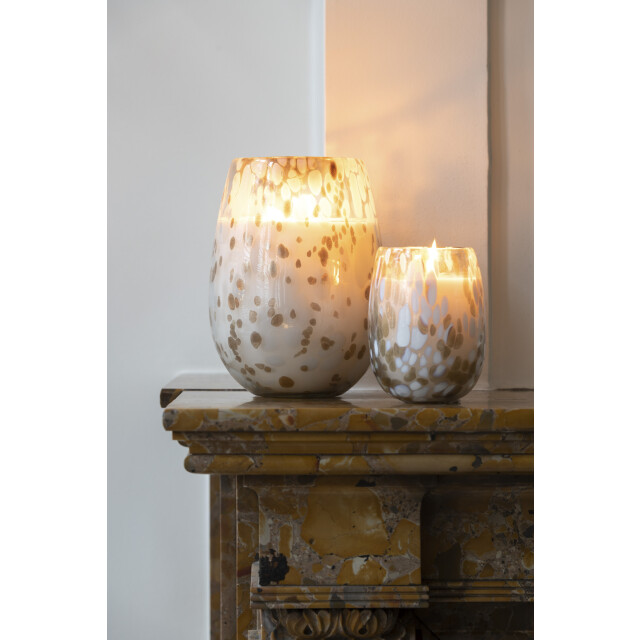 J-Line geurkaars mia wit/mix glas large 20x20x32.5cm 3065888 large