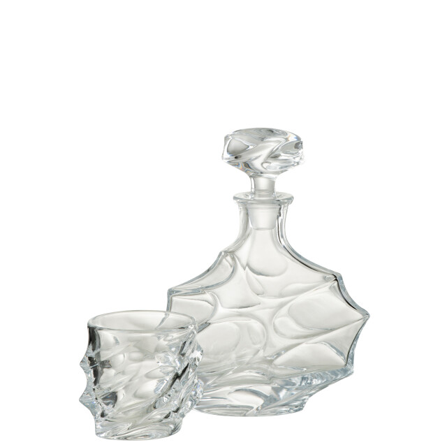 J-Line D- karaf michigan glas 20x11x25.5cm 3008650 large