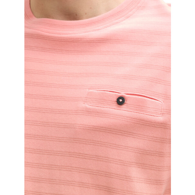 Tom Tailor Striped t-shirt koraal 5339.42.0020 large