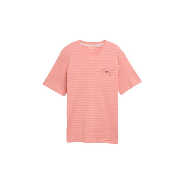 Tom Tailor Striped t-shirt koraal 5339.42.0020 large