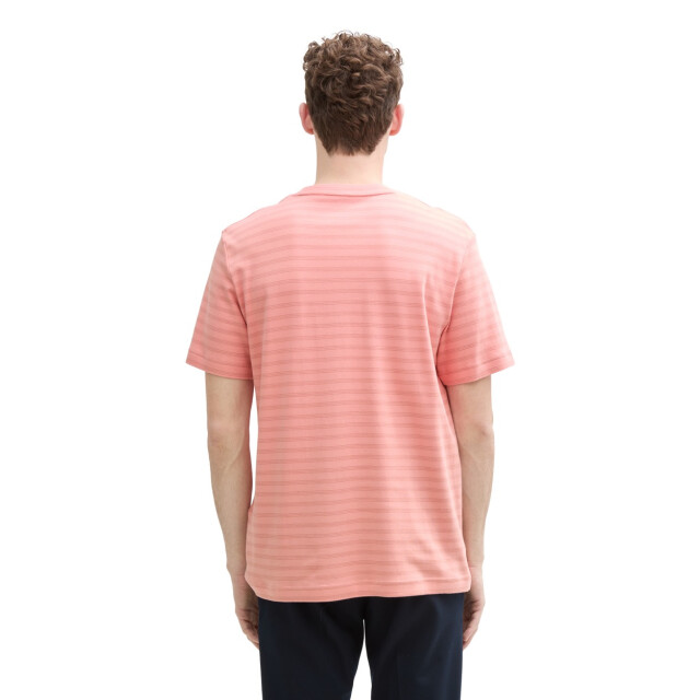 Tom Tailor Striped t-shirt koraal 5339.42.0020 large