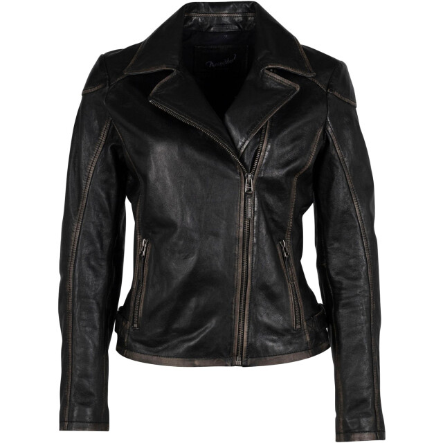 Gipsy Mwpeggie women biker asymmetrical black 1801-0007-9004 large