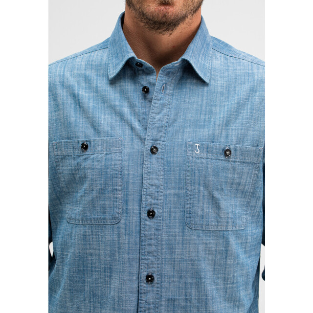 Butcher of Blue Aidan worker chambray shirt M2514010-856 large