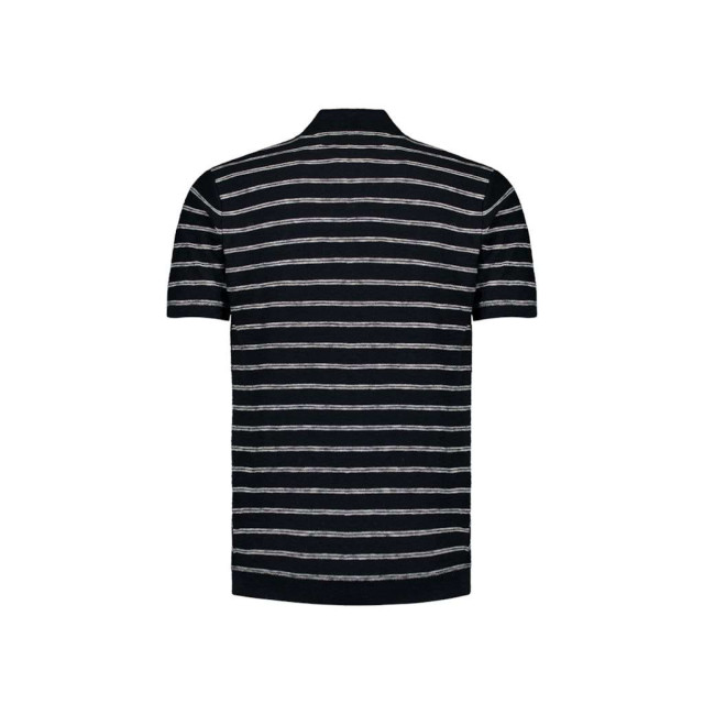 No Excess Pullover short sleeve polo v stripe night 27210341-078 large