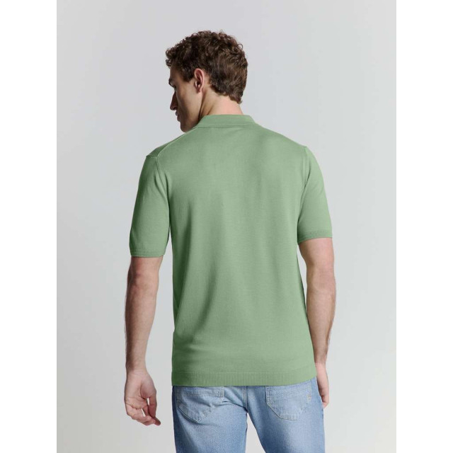 No Excess Pullover short sleeve polo zip soli green 27210352-050 large