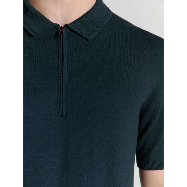 No Excess Pullover short sleeve polo zip soli night 27210352-078 large
