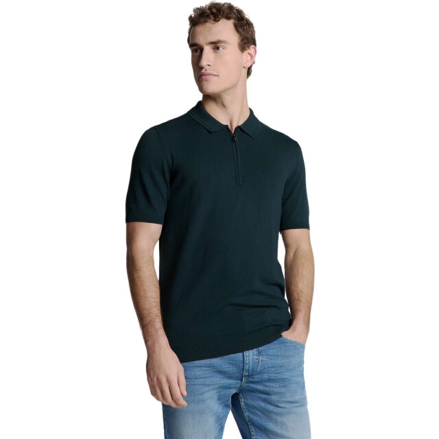 No Excess Pullover short sleeve polo zip soli night 27210352-078 large