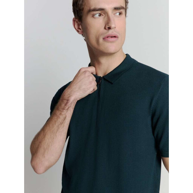 No Excess Pullover short sleeve polo zip soli night 27210352-078 large