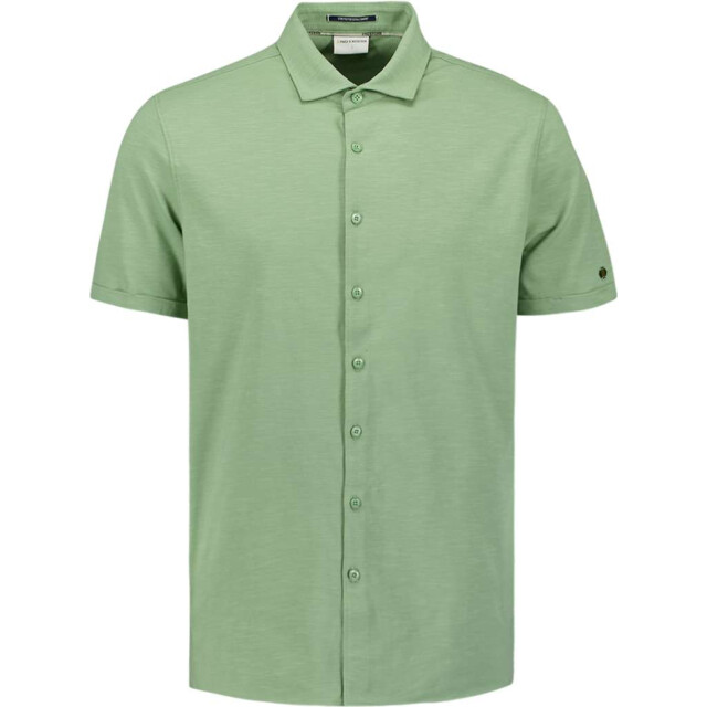 No Excess Shirt short sleeve slub jersey stre green 27420389-050 large