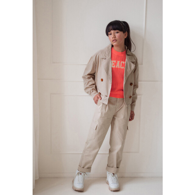 Like Flo Zomer trenchcoat jas meisjes teens - cropped akon F502-3220-011 large