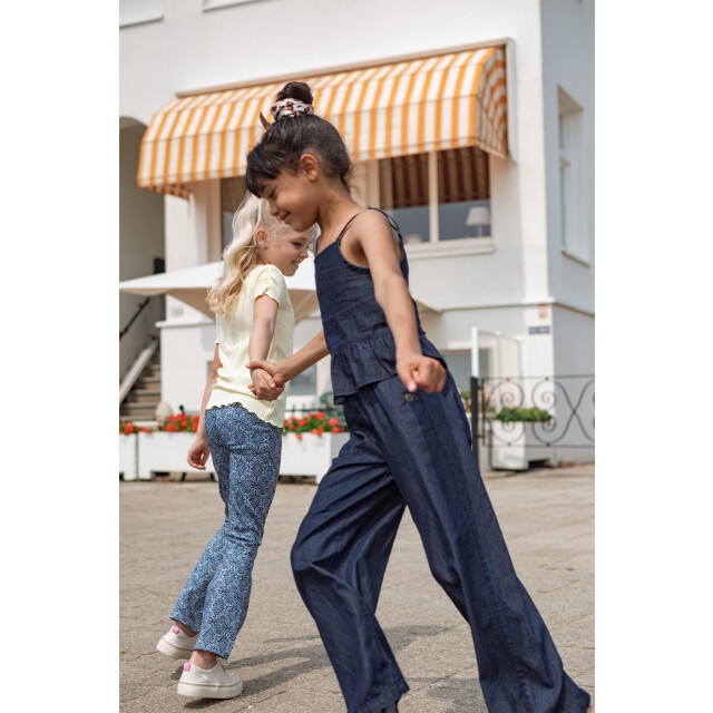 Like Flo Zomer broek meisjes blauw chambrey fleur F501-5607-199 large
