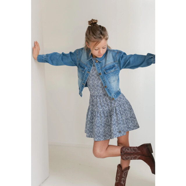 Like Flo Zomer spijkerjasje meisjes denim dina F501-5316-181 large
