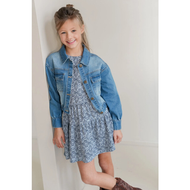 Like Flo Zomer spijkerjasje meisjes denim dina F501-5316-181 large