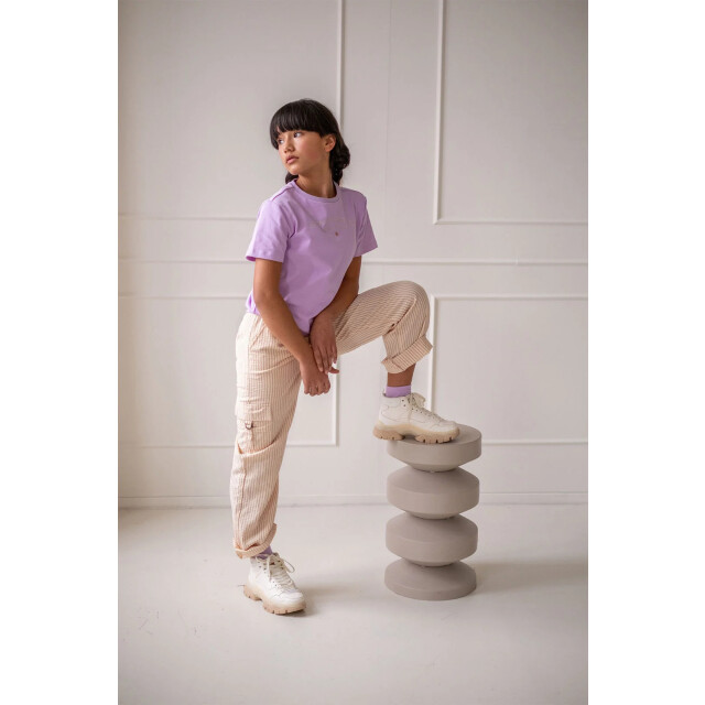 Like Flo Zomer cargo broek meisjes teens creme, gestreept fever F502-3610-035 large