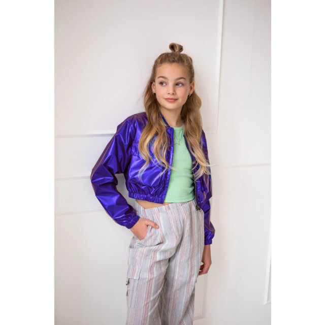 Like Flo Zomer cargo broek meisjes teens mint, gestreept fever F502-3610-345 large