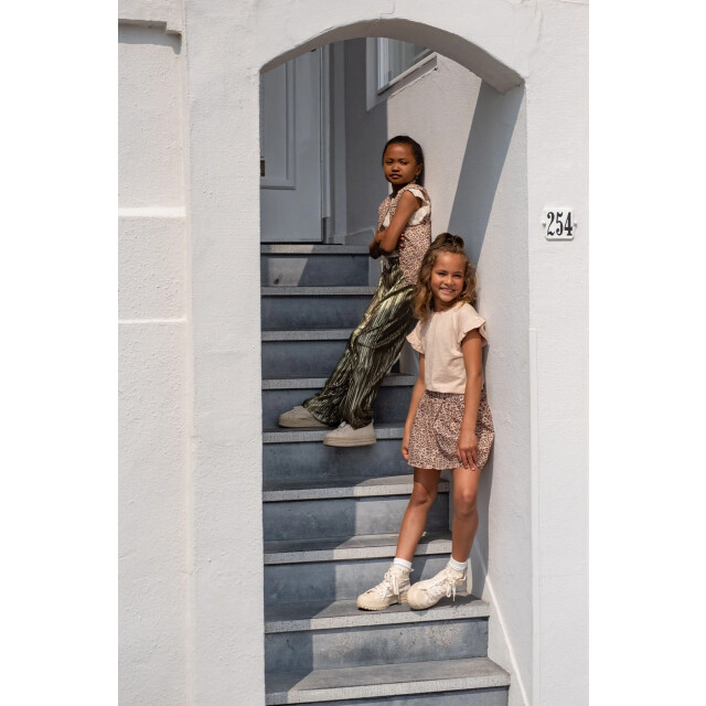 Like Flo Zomer broek meisjes army metallic, plisse fenna F502-5610-355 large