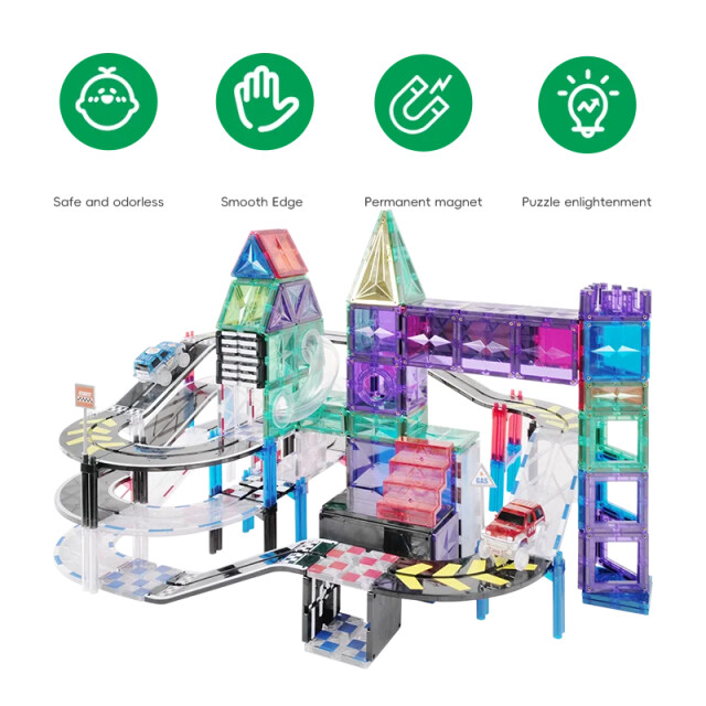 MNTL Magnetische autobaan 101-delig MNTL-G8220 large