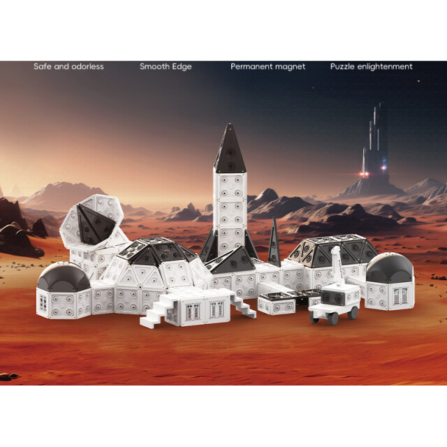 MNTL Magnetische bouwtegels mars basis mega set 669-delig MNTL-ME02 large