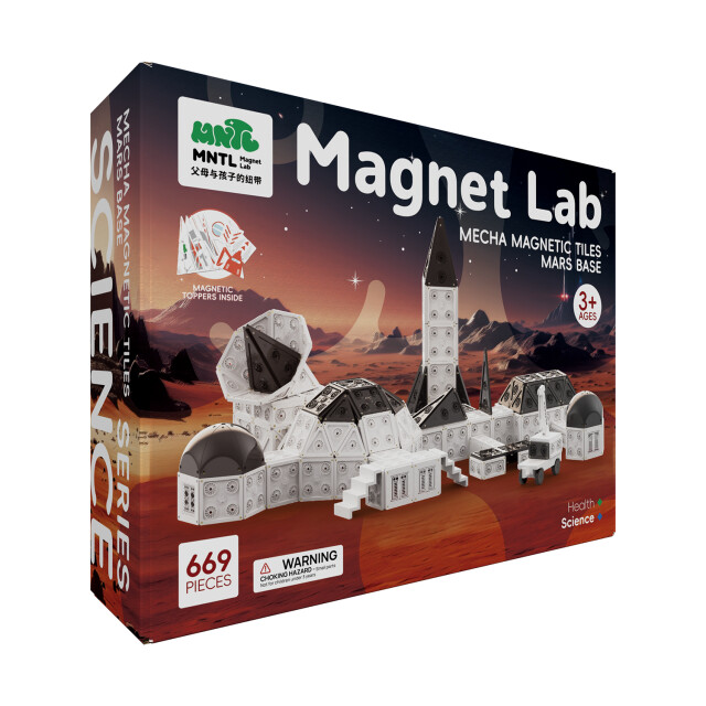 MNTL Magnetische bouwtegels mars basis mega set 669-delig MNTL-ME02 large