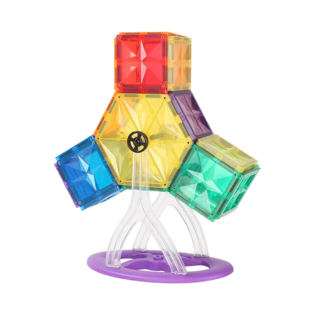 MNTL Magnetische tegels rainbow draaimolen 46 stuks MNTL-T15 large