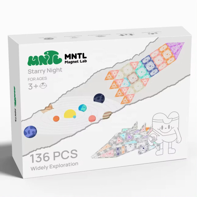MNTL Sterrennacht magneet speelgoed 136 stuks MNTL-TS02 large