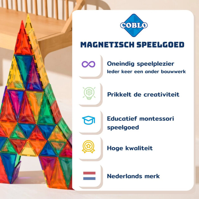 Coblo Magnetische bouwstenen classic 100 delig COBLO100 large