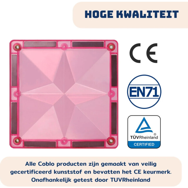 Coblo Magnetische bouwstenen pastel 35 delig COBLO35-P large