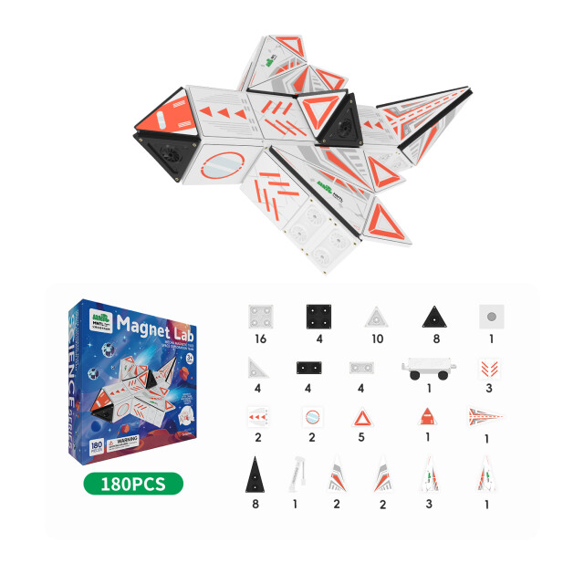 MNTL Magnetische bouwtegels ruimteverkenning 180-delig MNTL-ME01 large