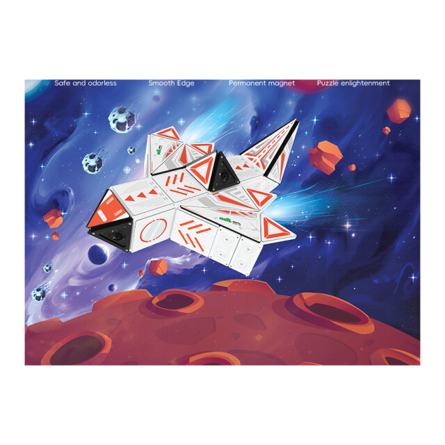 MNTL Magnetische bouwtegels ruimteverkenning 180-delig MNTL-ME01 large