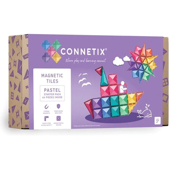 Connetix Pastel starterset pack 64 pc CON-EU-P64 large