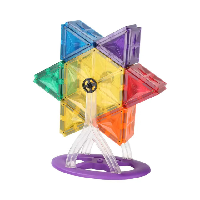 MNTL Magnetische tegels rainbow draaimolen 46 stuks MNTL-T15 large