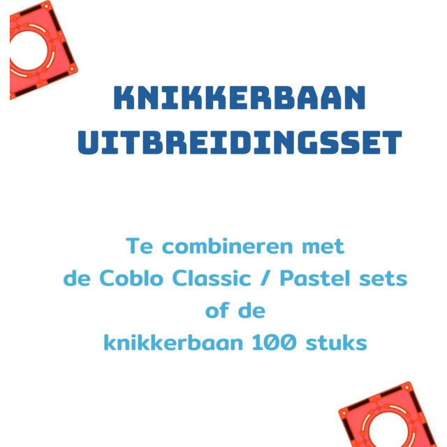 Coblo Magnetische knikkerbaan uitbereidingsset classic 35 delig 8719327594391 large