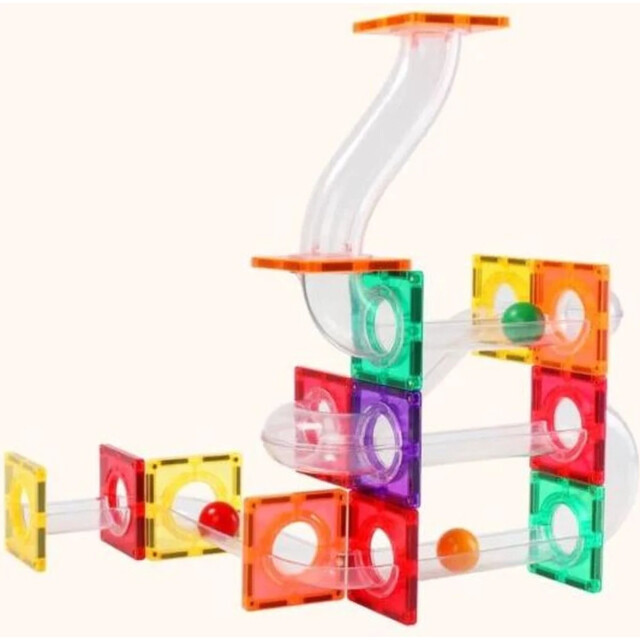 Coblo Magnetische knikkerbaan uitbereidingsset classic 35 delig 8719327594391 large