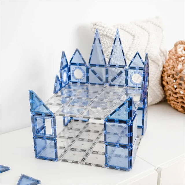 Connetix 2 clear basisplaten 30 x 30 cm magnetisch constructiespeelgoed CON-EU-C2BP large