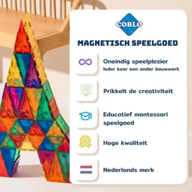 Coblo Magnetische bouwstenen classic 35 delig COBLO35 large