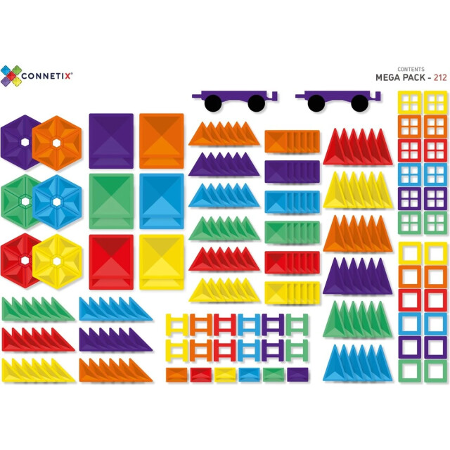 Connetix mega pack 212 stuks magnetisch constructiespeelgoed copy CON-EU-212 large