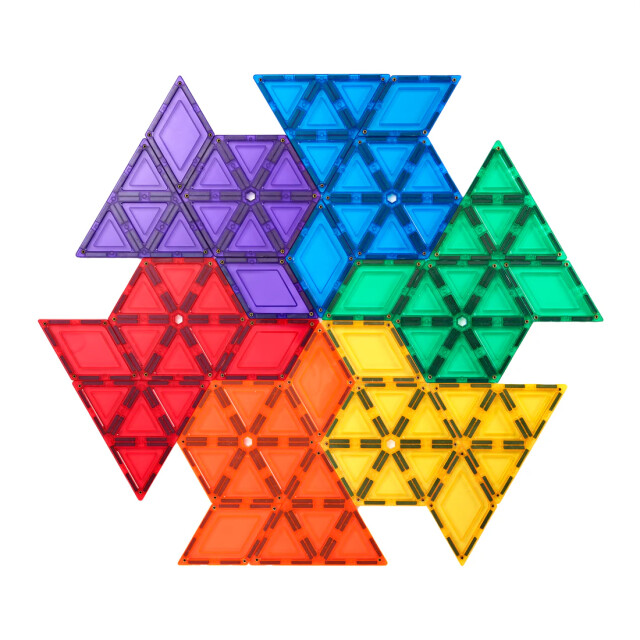 Learn and Grow Toys Learn and grow magnetische tegels geometrisch 36 delig MT-36PC-GEO-S large