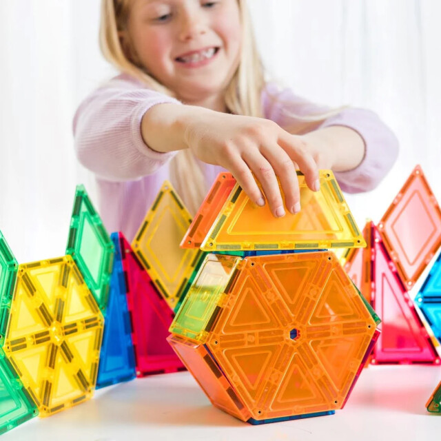 Learn and Grow Toys Learn and grow magnetische tegels geometrisch 36 delig MT-36PC-GEO-S large