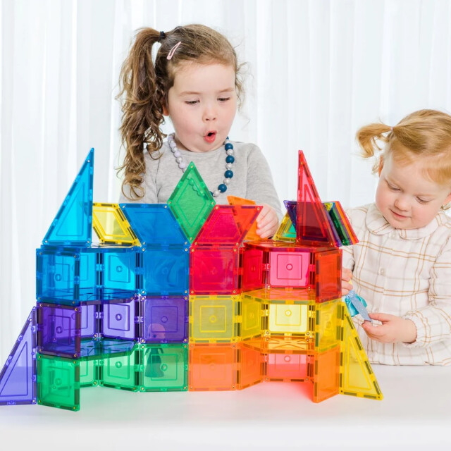 Learn and Grow Toys Learn and grow magnetische tegels geometrisch 36 delig MT-36PC-GEO-S large