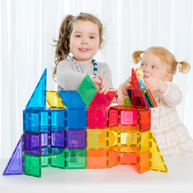 Learn and Grow Toys Learn and grow magnetische tegels geometrisch 36 delig MT-36PC-GEO-S large